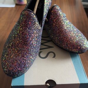 TOMS Glitter Slip-On Shoes